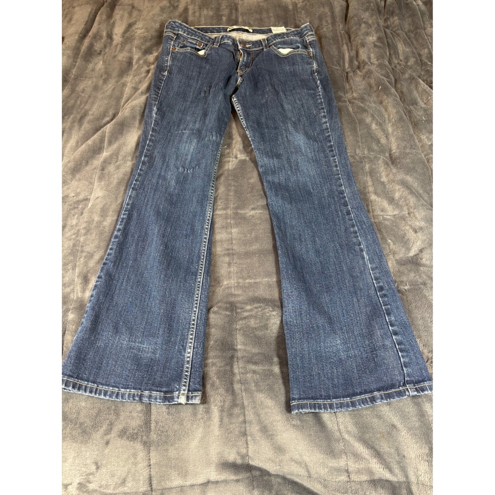 Levis 518 Superlow Bootcut‎ Jeans Womens 11M Medium Wash Blue Denim Low Rise